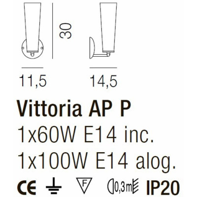 Бра VITTORIA AP VITTORIA TO NI