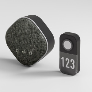 Кнопка звонка DBQ29 DBQ29M WL черный