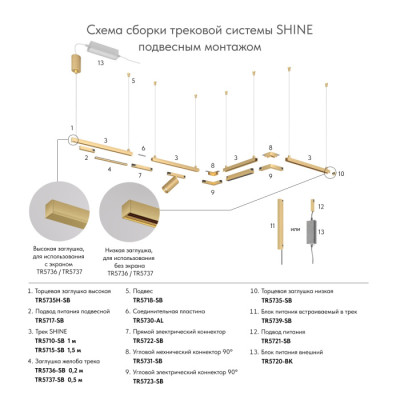 Подводы питания SHINE BASE TR5717-SB