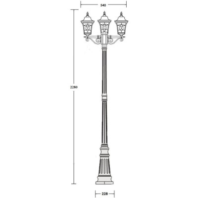 Наземный фонарь VENECIA 2S 91809SB Bl