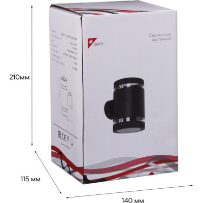 Настенный светильник уличный  86226-9.2-002CT 2*GX53 BK