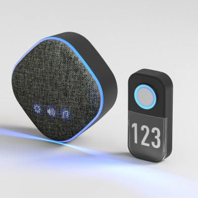 Кнопка звонка DBQ29 DBQ29M WL черный