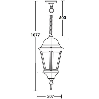 Уличный светильник подвесной ASTORIA 2 91405L cover Bl