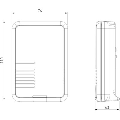 Кнопка звонка DBQ01 DBQ02M  WL 36M IP44