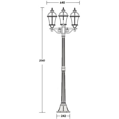 Наземный фонарь ROMA L 95208LB Gw