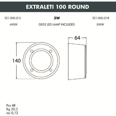 Подсветка для лестниц и ступеней Leti 2S1.000.000.WYG1L
