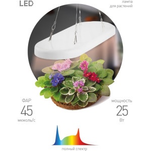Светильник для растений  FITO-25W-QLED-FLY