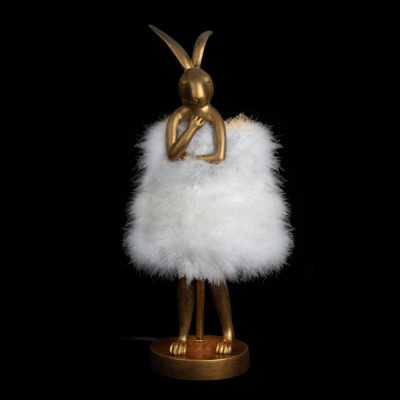Интерьерная настольная лампа Lapine 10315/A White fluff